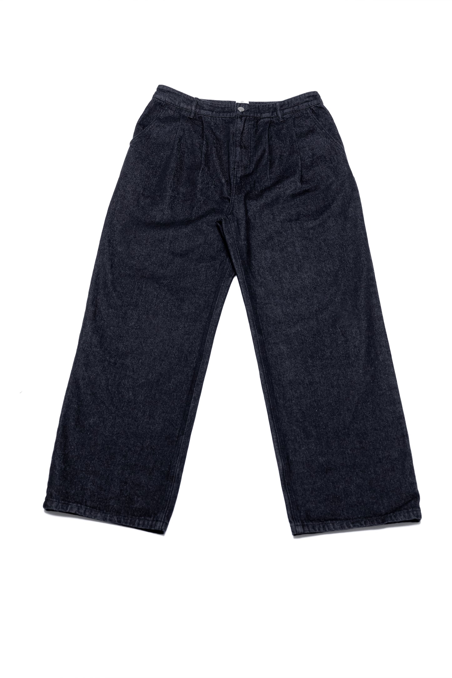 Salvedge Two Tuck Pleaded Denim