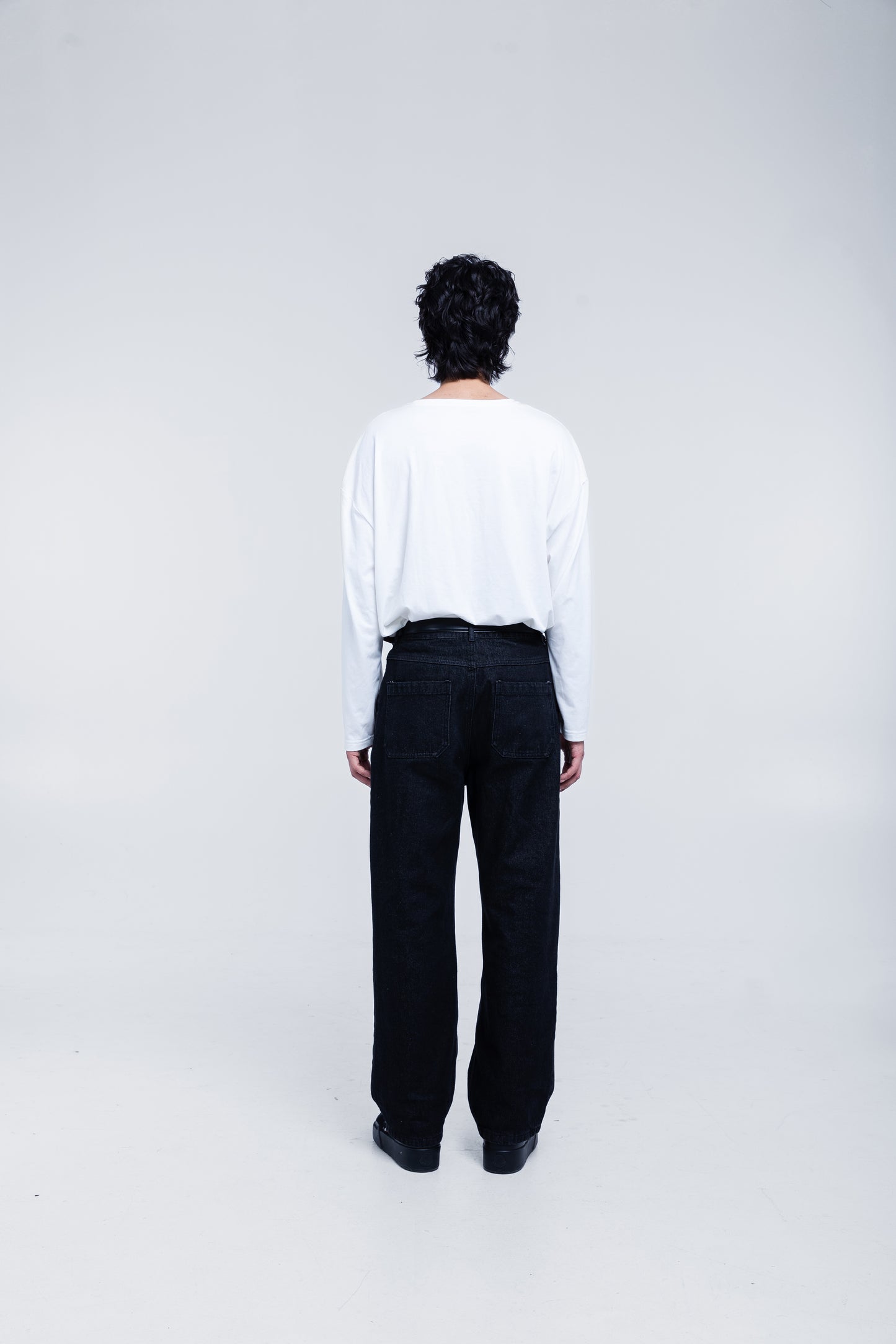Salvedge Two Tuck Pleaded Denim