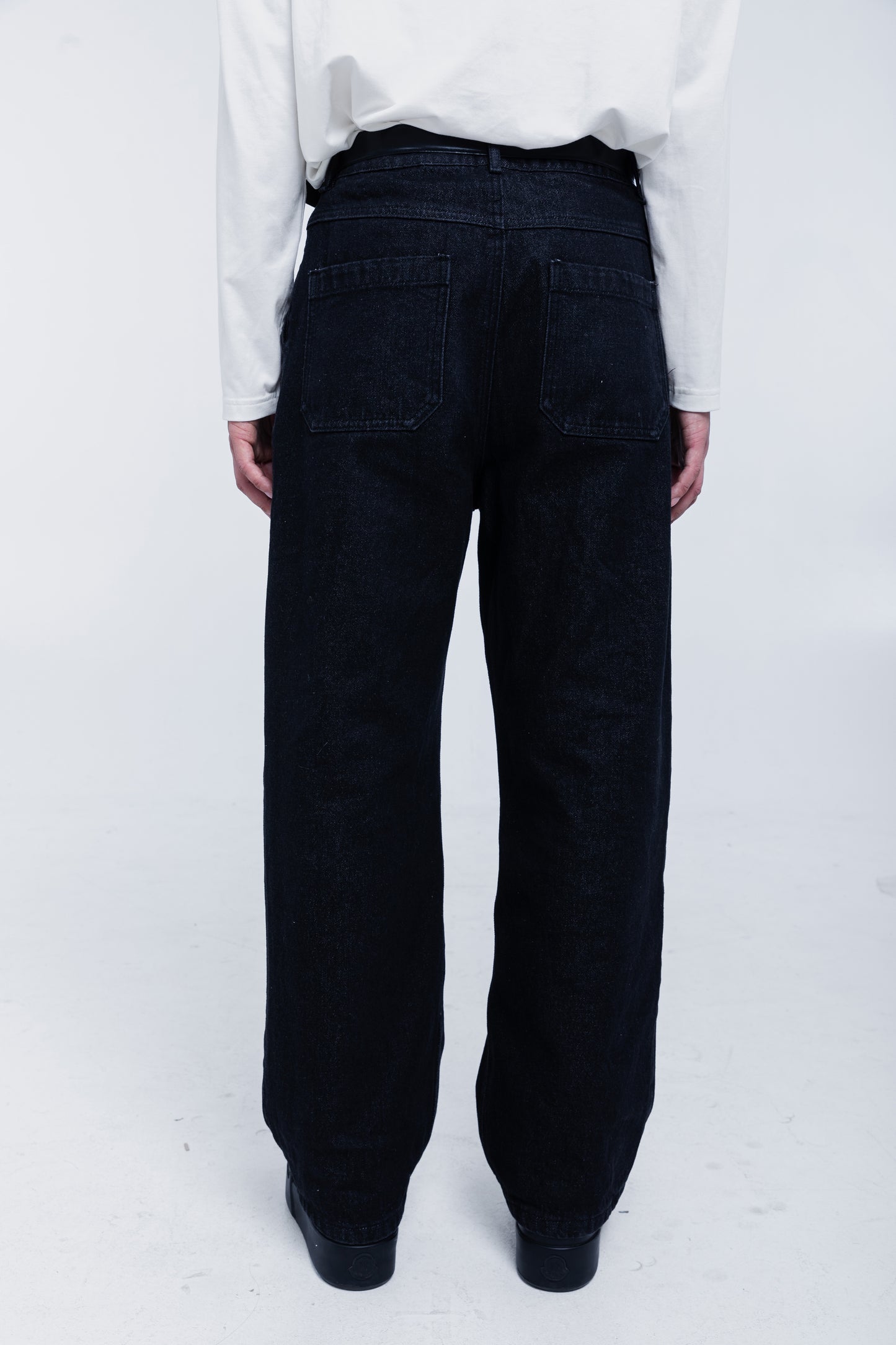Salvedge Two Tuck Pleaded Denim